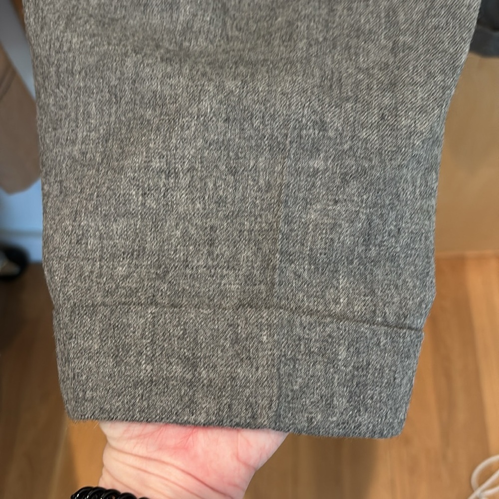 Vtg Lauren Ralph Lauren Women’s Trousers 100% Wool Grey Pleated Size 12 Petite - Picture 7 of 7